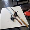 Image 1 : 2 FISHING POLES WITH DAIWA  AND ABU GARCIA REELS