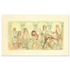 Image 1 : Edna Hibel (1917-2014), "Solomon's Court" Limited Edition Lithograph on Rice Paper, Numbered and Han