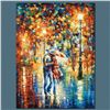 Image 1 : Leonid Afremov (1955-2019) "Rainy Evening" Limited Edition Giclee on Canvas, Numbered and Signed. Th