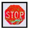Image 1 : E.M. Zax, "Stop" Framed Original Hand Painted Metal Street Sign, Hand Signed with Letter of Authenti