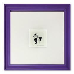 "Pepe le Pew" Framed Limited Edition Etching with Hand-Tinted Color and Numbered.