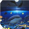 Image 2 : "Moonlight Celebration" Limited Edition Giclee on Canvas by renowned artist WYLAND, Numbered and Han