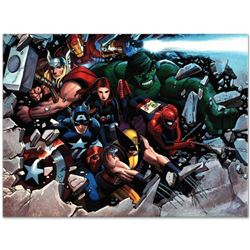 Marvel Comics  Son of Marvel: Reading Chronology  Numbered Limited Edition Giclee on Canvas by John 