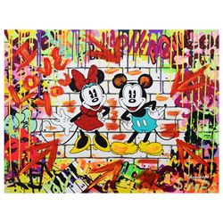 Nastya Rovenskaya- Mixed Media "Mickey & Minnie"