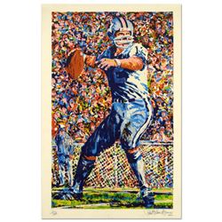 Paul Blaine Henrie (1932-1999),  Roger Staubach  Limited Edition Serigraph, Numbered and Hand Signed