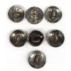 Image 4 : 7 Navajo Mercury Dime Buttons