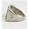 Image 2 : Vintage Navajo Sterling & Chip Inlay Ring, Size 9