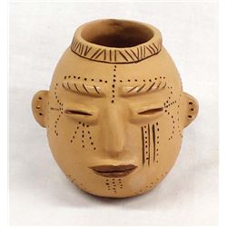 Cherokee Pottery Effigy Jar by Victoria Mitchell