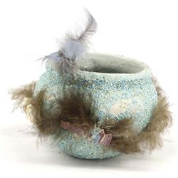 Zuni Turquoise Encrusted Pottery Fetish Kiva Bowl