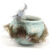 Image 1 : Zuni Turquoise Encrusted Pottery Fetish Kiva Bowl