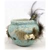 Image 3 : Zuni Turquoise Encrusted Pottery Fetish Kiva Bowl