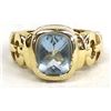 Image 1 : 14K Blue Topaz Ring, Size 5.5