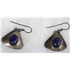 Image 2 : Zuni Cochiti Sterling Lapis Bracelet and Earrings