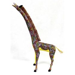 Vintage Oaxacan Alebrije Giraffe, A Jimenez Ojeda