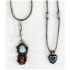 Image 1 : 2 Native American Navajo Sterling Necklaces