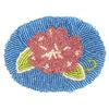 Image 1 : Shoshone Beaded Rose Patch on Leather