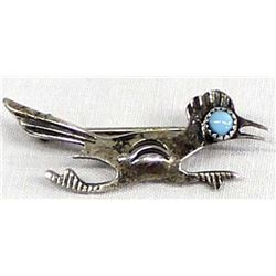 Native American Navajo Sterling Turquoise Pin