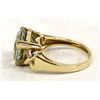 Image 3 : 14K Gold Faceted Green Tourmaline Ring, Sz 6.5