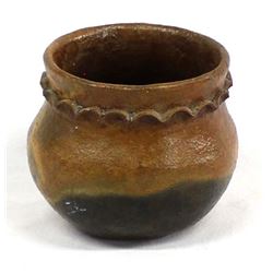 Vintage Native American Navajo Drum Pottery Jar