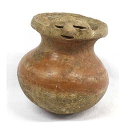 Pre Columbian Pottery Effigy Replica Jar
