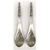 Image 1 : 2 BOMA Northwest Coast Style Pewter Spoons