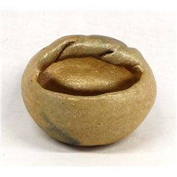 Taos Pueblo Micaceous Clay Pottery Basket
