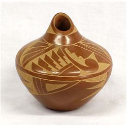Jemez Carved Pottery Seed Jar by Ida Yepa