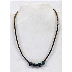 Vintage Navajo Sterling Turquoise Nugget Necklace