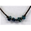Image 2 : Vintage Navajo Sterling Turquoise Nugget Necklace