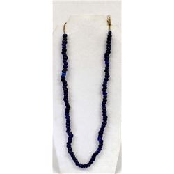 Rare Antique Cobalt Padre Trade Bead Necklace