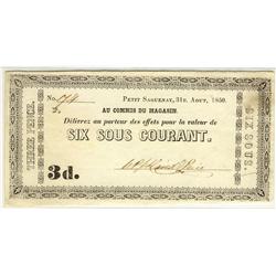 Merchant scrip  WP & David Price, Petit