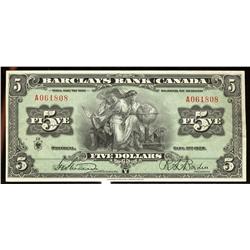 Barclays Bank of Canada  1929  $5  30-1