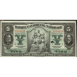 Banque Canadienne Nationale  1925  $5  