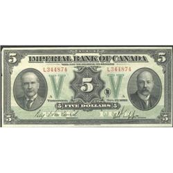 The Imperial Bank of Canada  1923  $5  