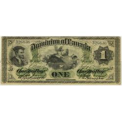 DC-2a  1870  $1  3266636 Small date.  V