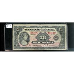 BC-9a  1935  $20  English text  Large s