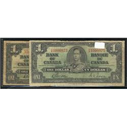 BC-21b  1937  $1 Narrow panel H/A763962