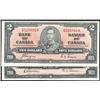 Image 1 : Lot of two 1937 $2 notes BC-22b and 22c