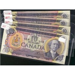 Lot of four 1971  $10 replacement notes