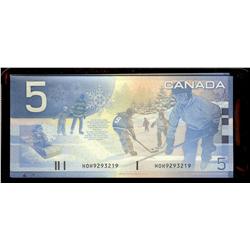 2005 $5 Insert notes.  BC-62bA prefix H