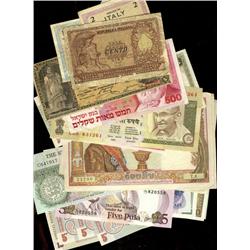 A nice lot of  56 World banknotes inclu