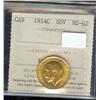 Image 1 : 1914-C Sovereign  ICCS MS62, fully bril