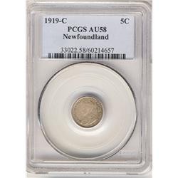 1919c Nfld 5¢.  Another fine example wi