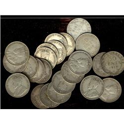 1904 to 1919c 50¢.  Lot of newfoundland