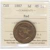 Image 1 : 1887 1¢.  Gem coin described as ICCS MS