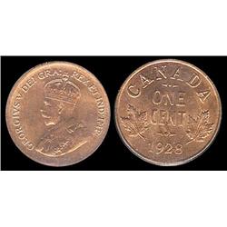 1928  ICCS MS64 Red,  95% red lustre.  