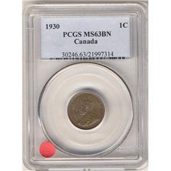 1930 1¢.  A nice mintstate example cert