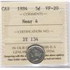 Image 1 : 1884 5¢ Near 4.  A key date example in 