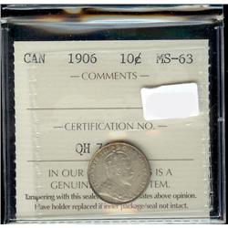 1906 ICCS MS63, fully struck with stron