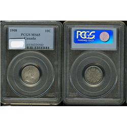 1908  PCGS MS65PQ+  Amazingly toned! A 